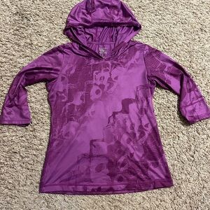 Mountain Hardwear Magenta Hooded Top